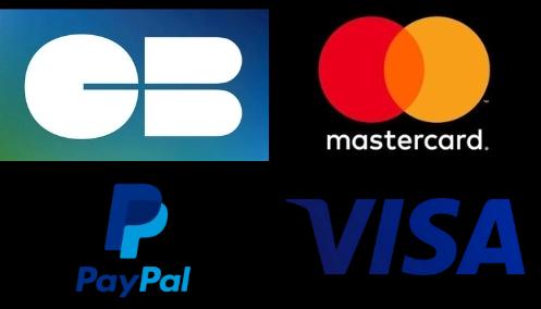 Logos Paypal, CB, mastercard, Visa