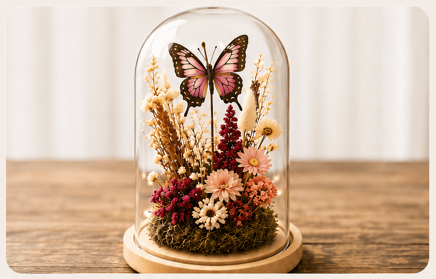 Atelier Cloche Papillon & Fleurs Séchées (pour enfants)